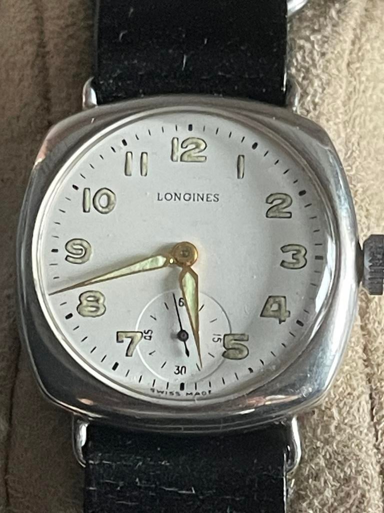 Longings Art-deco, Overige merken, Leer, Polshorloge, Ophalen of Verzenden