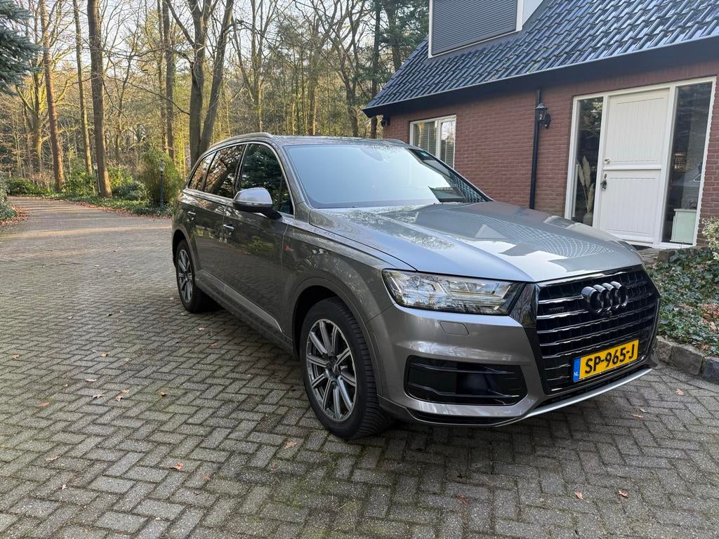 Audi Q7 3.0 TFSI Quattro | 7-zitter | Panoramadak | 360cam, Automaat, Zwart, 2995 cc, 7 stoelen