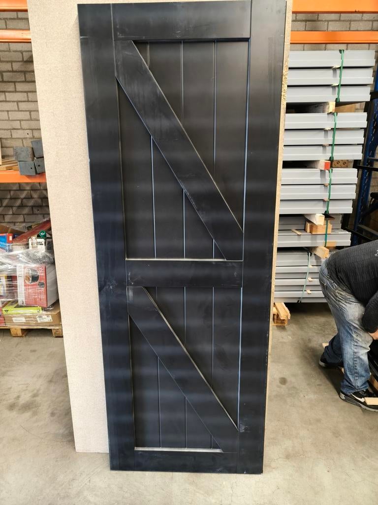 Nieuwe massieve houten binnendeur afm 78x211,5 cm stomp, Ophalen, Minder dan 80 cm, Binnendeur, Nieuw
