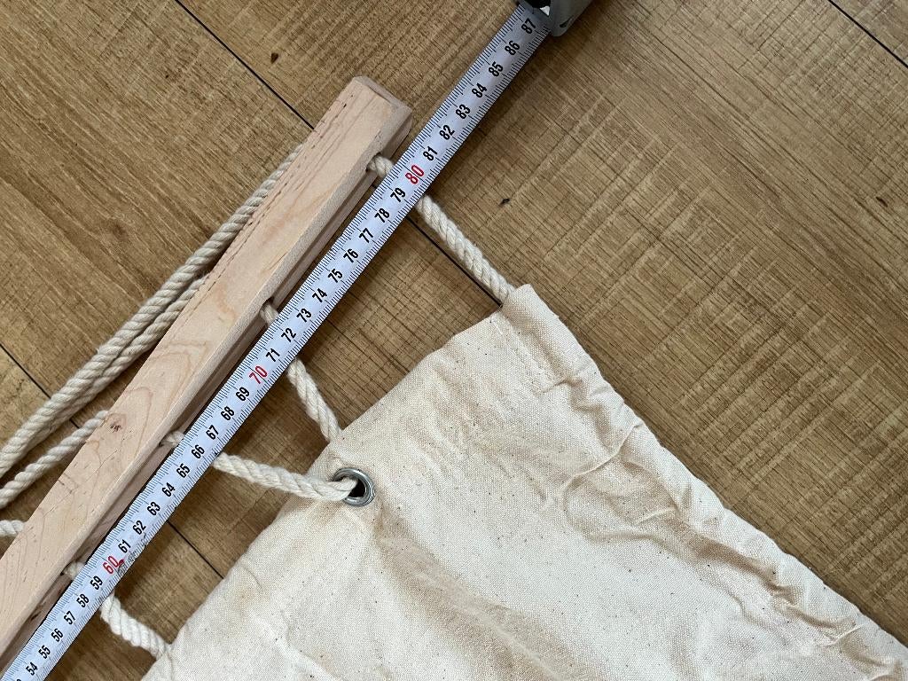 hangmat nieuw creme wit met ophang touw nieuwe hangmat 2.00, Ophalen, Opvouwbaar, Nieuw, Eenpersoons