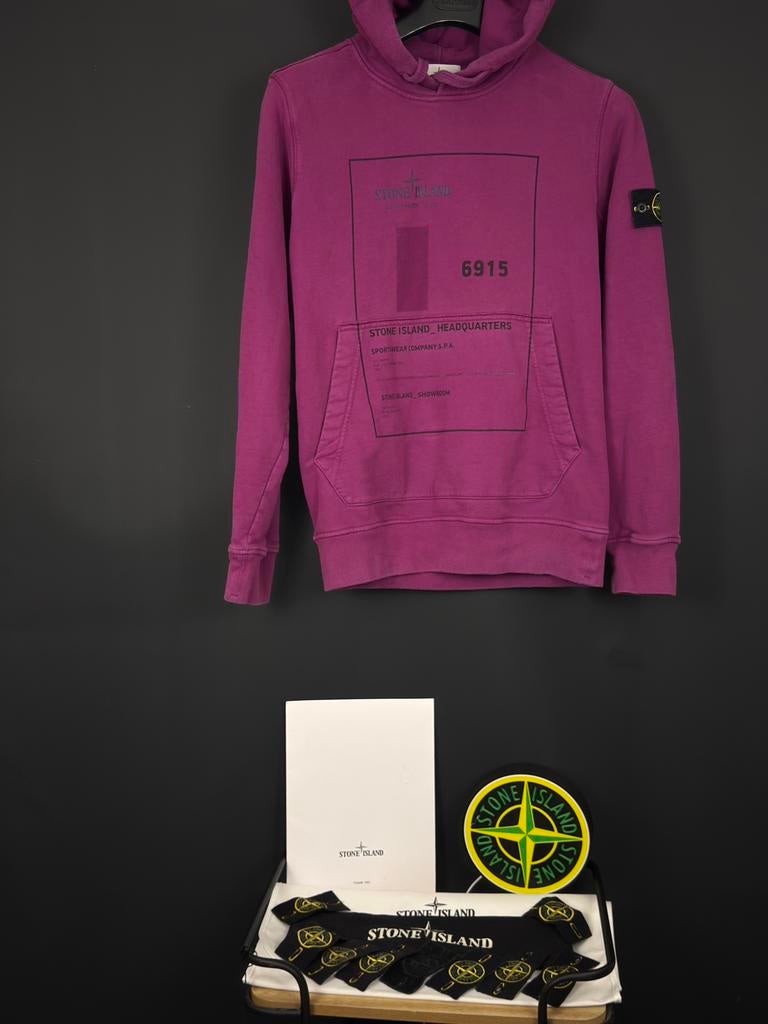 Stone Island hoodie, Ophalen of Verzenden, Gedragen, Maat 48/50 (M), Paars