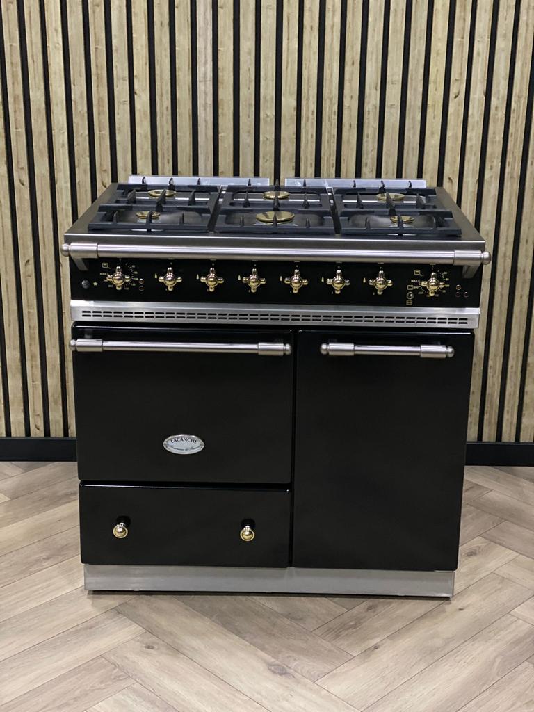 Prachtig Luxe Lacanche Fornuis 90cm 6 pits Gas, Ophalen of Verzenden, Zo goed als nieuw, Grill, Gas