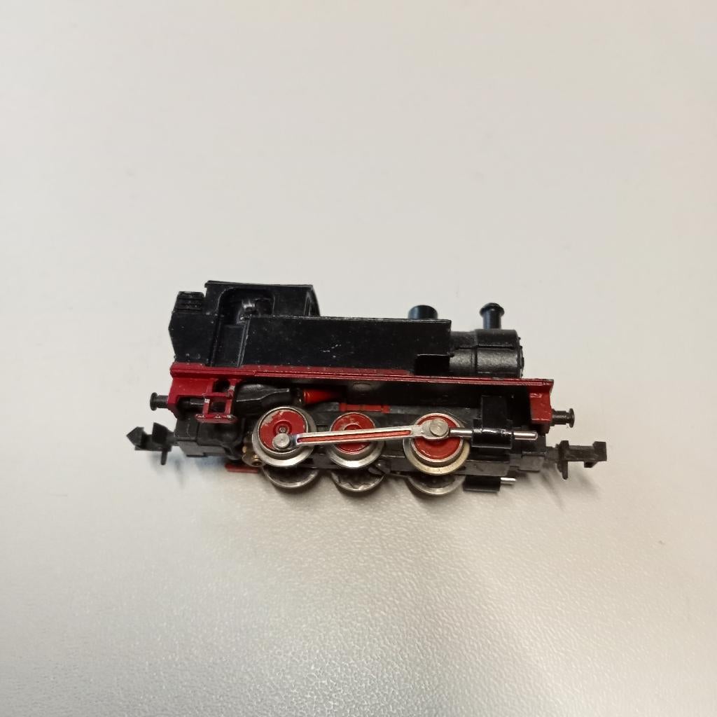 Minitrix locomotiefje stoom N-schaal heeft wat olie nodig, Gebruikt, Trix, Ophalen of Verzenden, Gelijkstroom