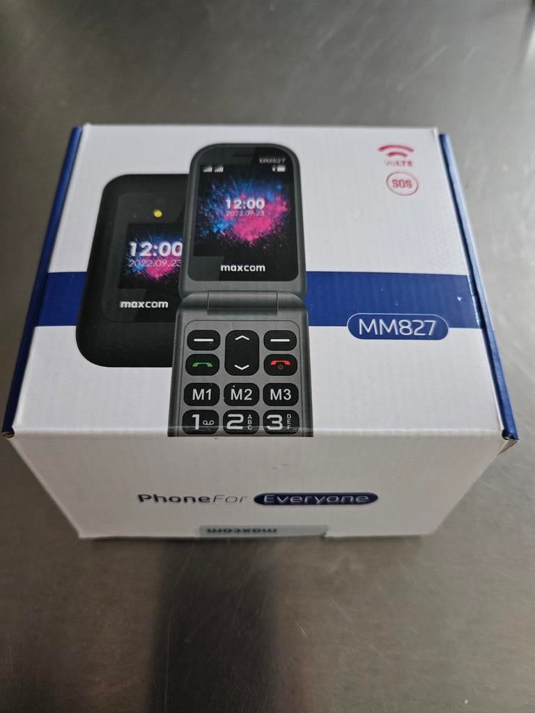 Maxcom MM827 Senioren GSM Inklapmodel, Telecommunicatie, Inklapmodel, Ophalen of Verzenden, Zonder simlock, Zonder abonnement
