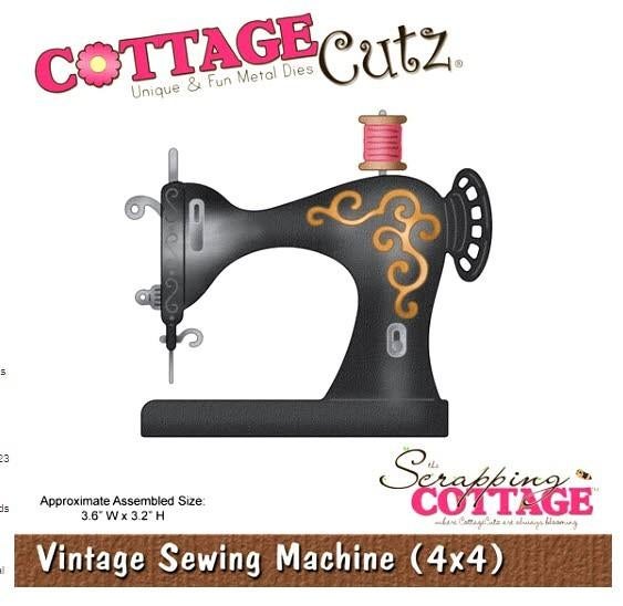 Nieuw retired snijmal Vintage Sewing Machine Cottage Cutz, Hobby en Vrije tijd, Ophalen of Verzenden, Nieuw, Man of Vrouw, Pons of Mal