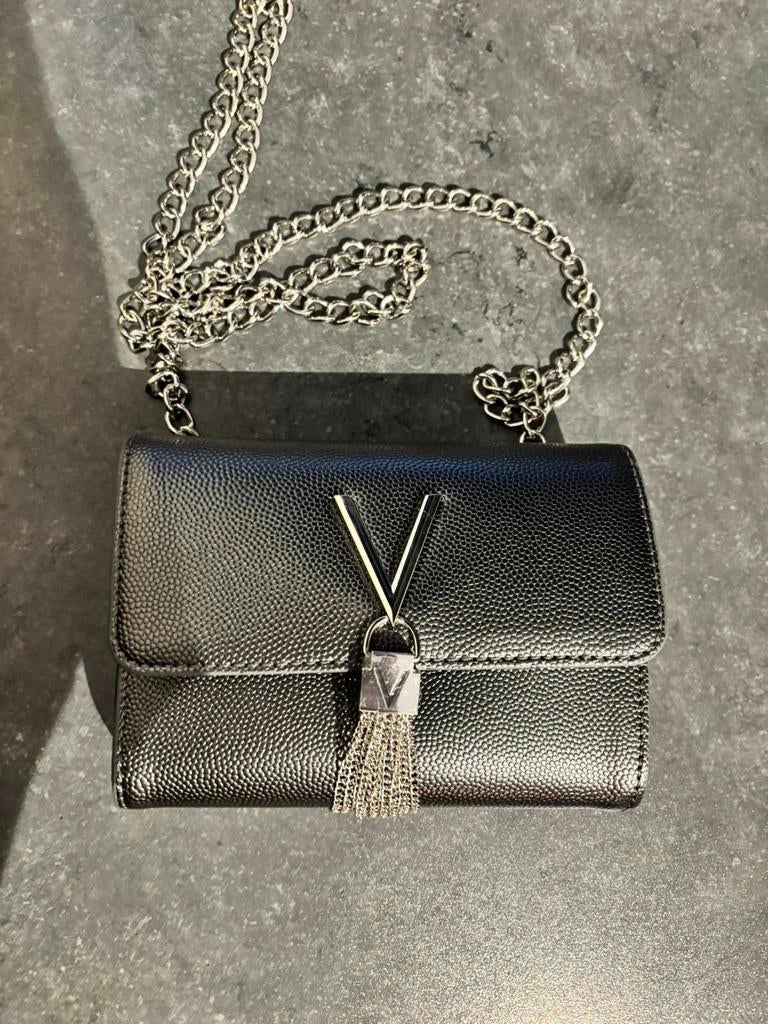 Valentino tas, Ophalen of Verzenden, Zo goed als nieuw, Zwart, Schoudertasje