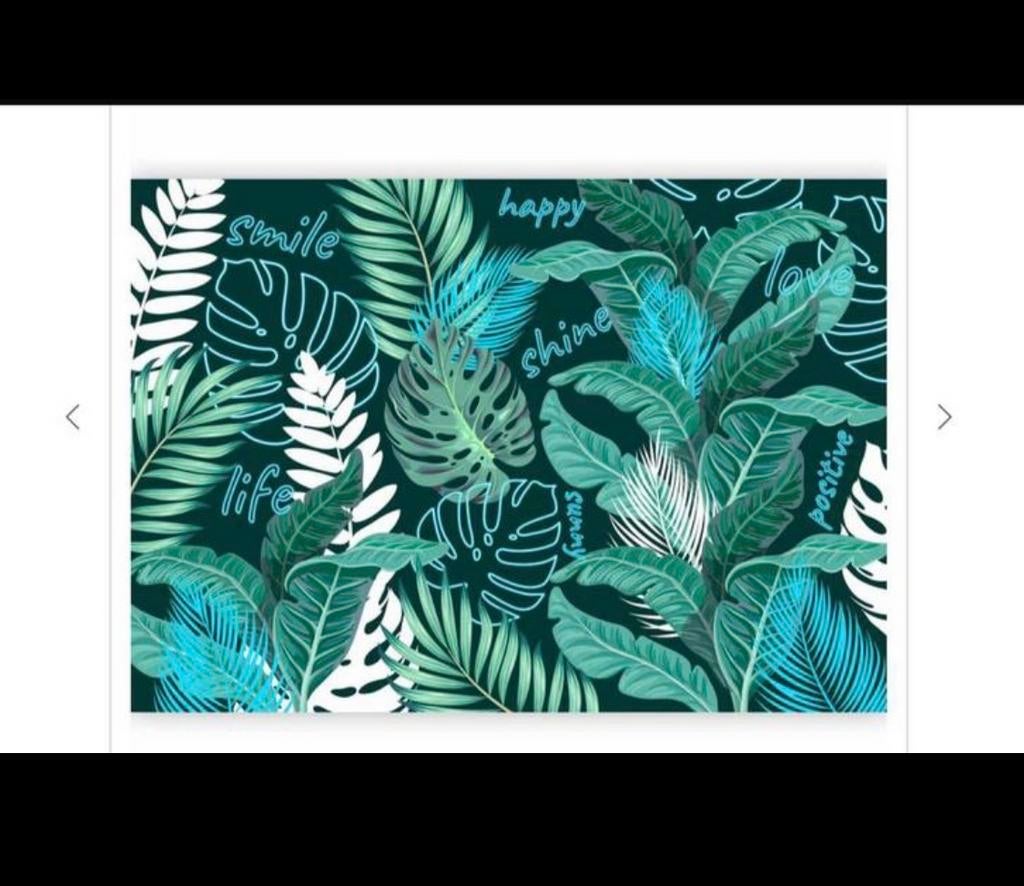 Bimago Neon Jungle Behang, Huis en Inrichting, Stoffering | Behang, Ophalen of Verzenden, Minder dan 10 m², Blauw