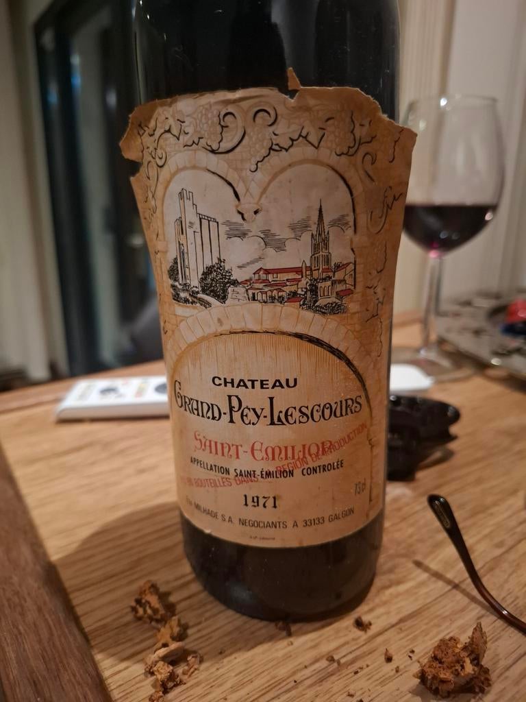 Château Grand-Pey-Lescours Saint-Émilion 1971, Ophalen, Gebruikt, Frankrijk, Rode wijn