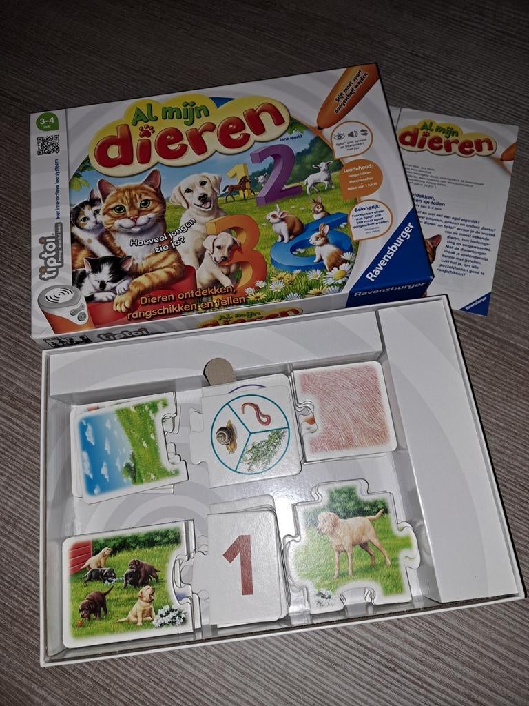 Al mijn dieren - Ravensburger Tiptoi spel, Kinderen en Baby's, Speelgoed | Educatief en Creatief, Ophalen of Verzenden, Zo goed als nieuw