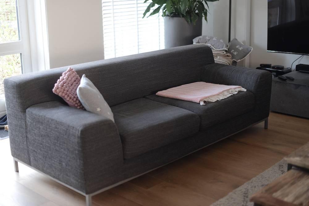 Nette Ikea Kramfors Grijs, Ophalen, Driepersoons, 75 tot 100 cm, Zo goed als nieuw