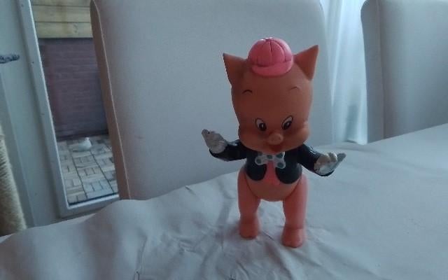 Vintage Porky Pig Figuur - Looney Tunes, Ophalen of Verzenden, Gebruikt, Overige typen