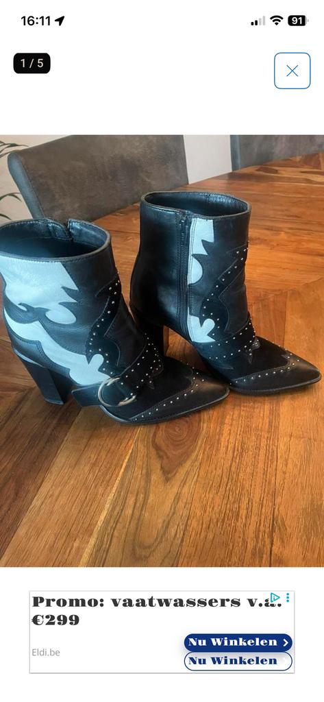 Laarsjes sacha maat 40, Kleding | Dames, Schoenen, Ophalen of Verzenden, Zo goed als nieuw