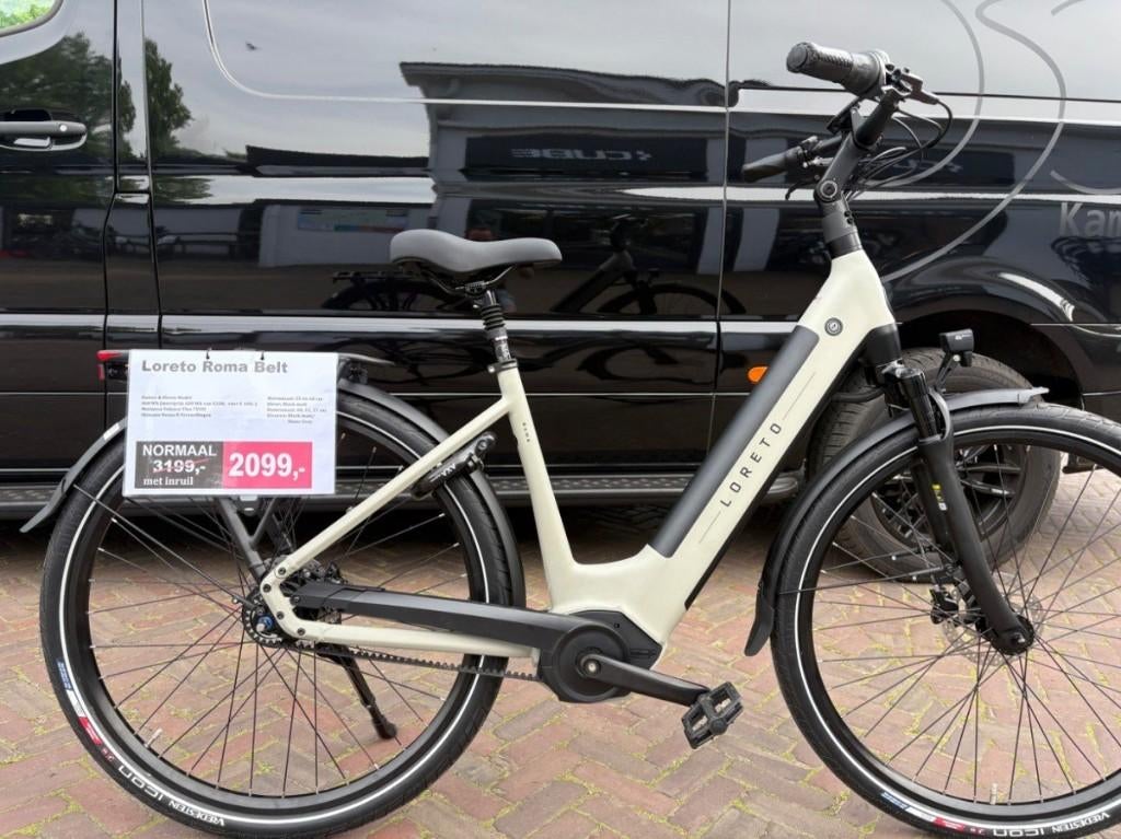 TOP DEAL: Loreto Roma Belt Elektrische Dames en Heren fiets, Fietsen en Brommers, Fietsen | Dames | Damesfietsen, Overige merken