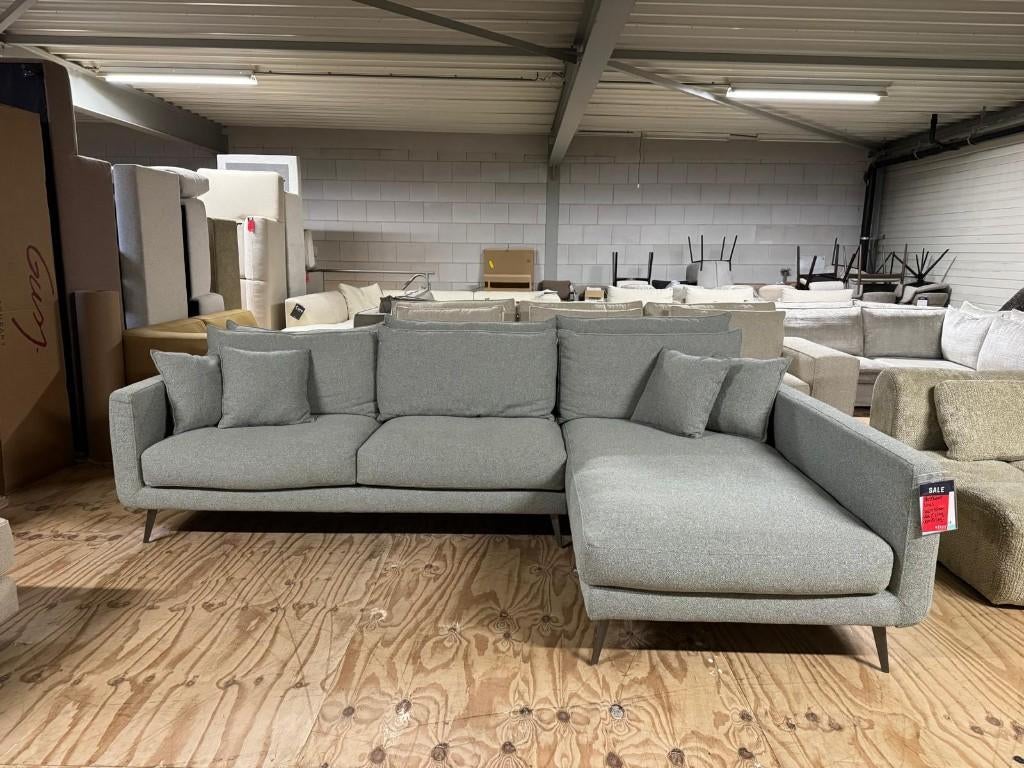 Hoekbank Suus l Whoon l Meubilex l van €2749,- voor 1299,-, Ophalen, 100 tot 125 cm, Hoekbank, 300 cm of meer