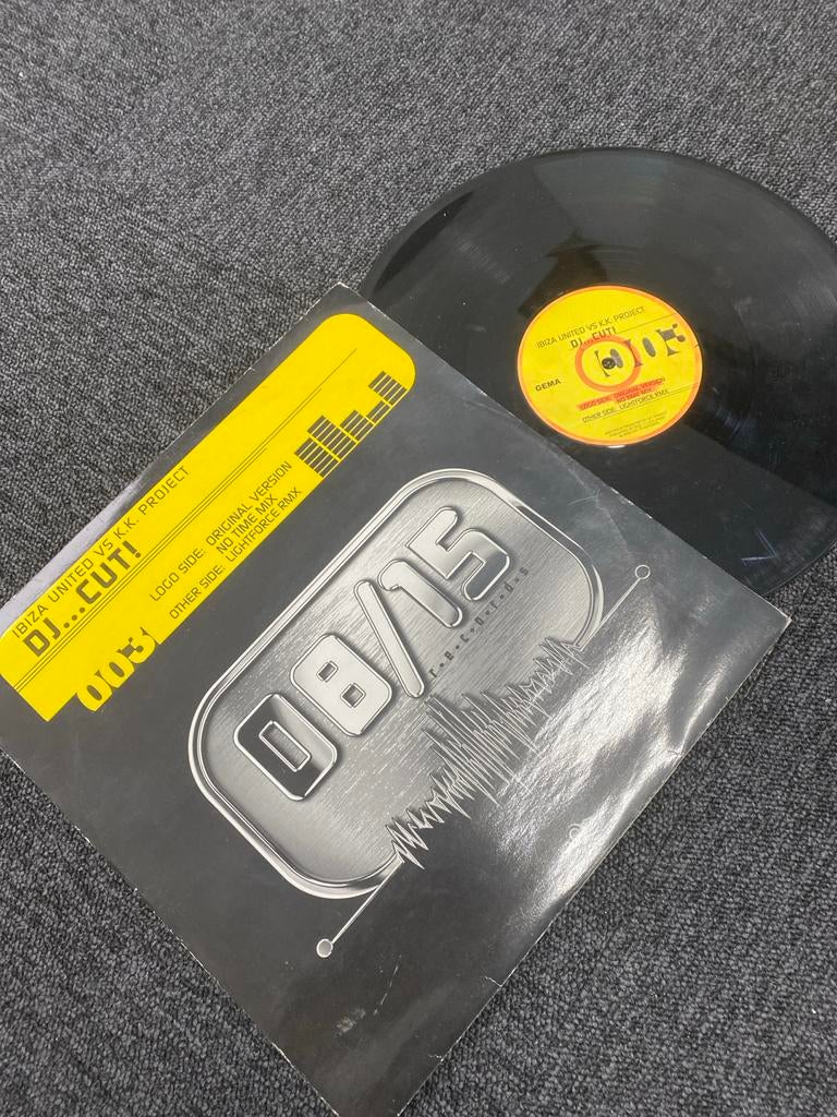 Ibiza United vs K.K. Project - DJ...Cut! 12 inch, Gebruikt, Maxi-single, Dance, Ophalen of Verzenden