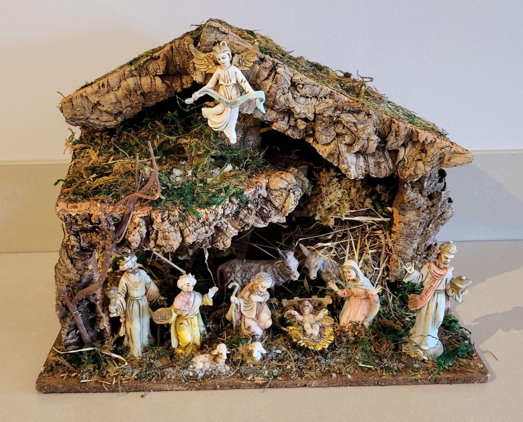 Vintage kerststal, Verzenden, Gebruikt