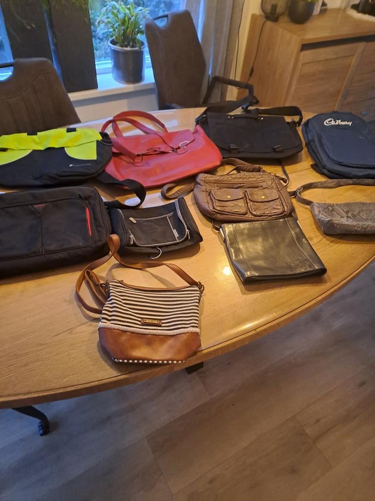Leuke partij diverse tassen. Samen 5 euro., Ophalen of Verzenden, Gebruikt, Overige kleuren, Overige typen