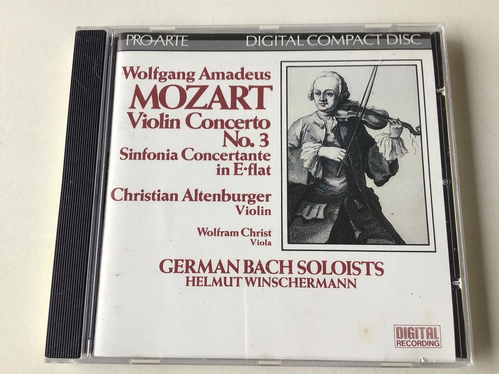 Mozart violin concerto no.3 / Christian Altenburger/ Christ, Ophalen of Verzenden, Classicisme, Zo goed als nieuw, Orkest of Ballet