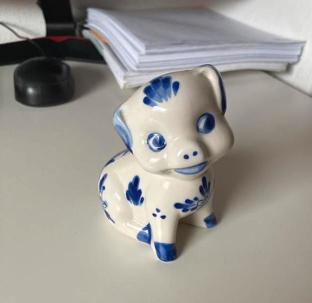 Leuke Spaarpot varken Delfts Blauw, Ophalen of Verzenden, Zo goed als nieuw, Overige materialen, Dier