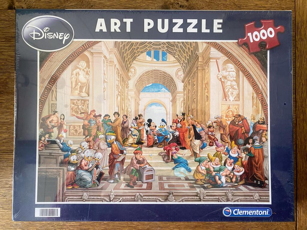 Zeldzame puzzel School of Disney (in originele folie), Ophalen of Verzenden, 500 t/m 1500 stukjes, Zo goed als nieuw, Legpuzzel