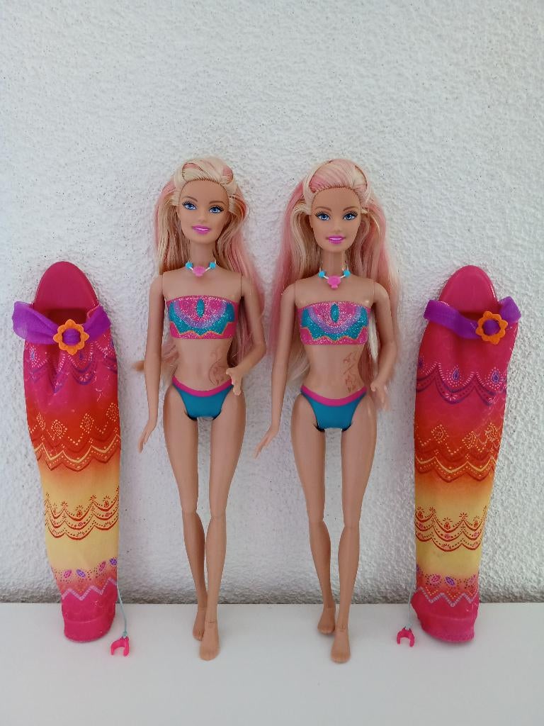 Uit de film Barbie in een Zeemeerminavontuur 2 : 2 x MERLIAH, Ophalen of Verzenden, Gebruikt, Pop