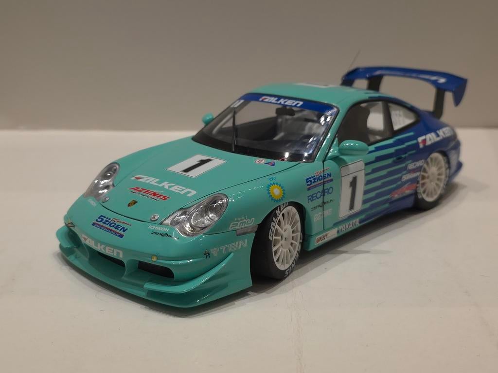 AUTOart Porsche 996 GT3 – 1:18 –, Hobby en Vrije tijd, Modelauto's | 1:18, Zo goed als nieuw, Auto, Autoart, Ophalen of Verzenden