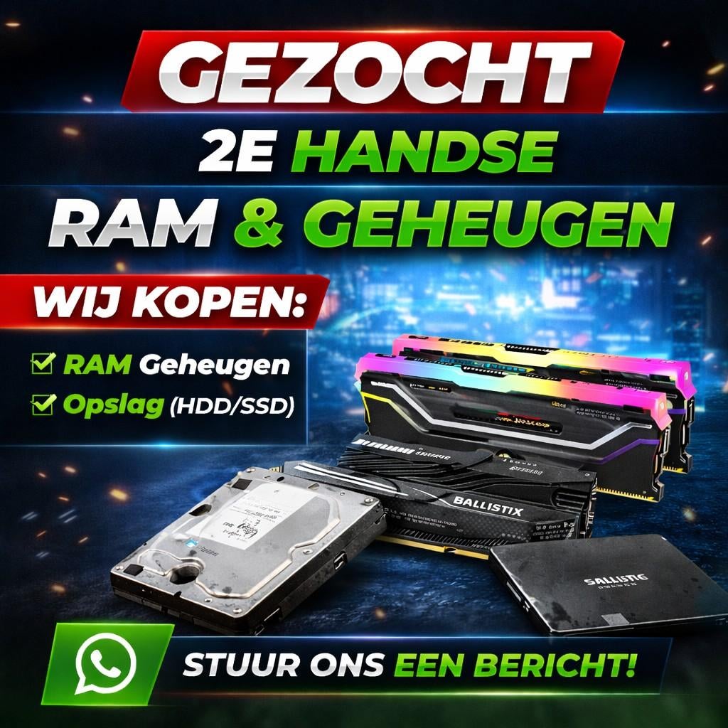 RAM en Geheugen (HDD/SSD) Gezocht!, Computers en Software, Ophalen of Verzenden, Gebruikt