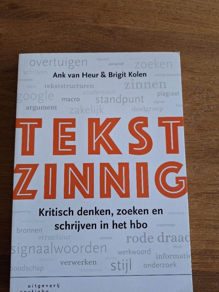 Tekstzinnig, Boeken, Ophalen of Verzenden, Beta, Zo goed als nieuw, HBO
