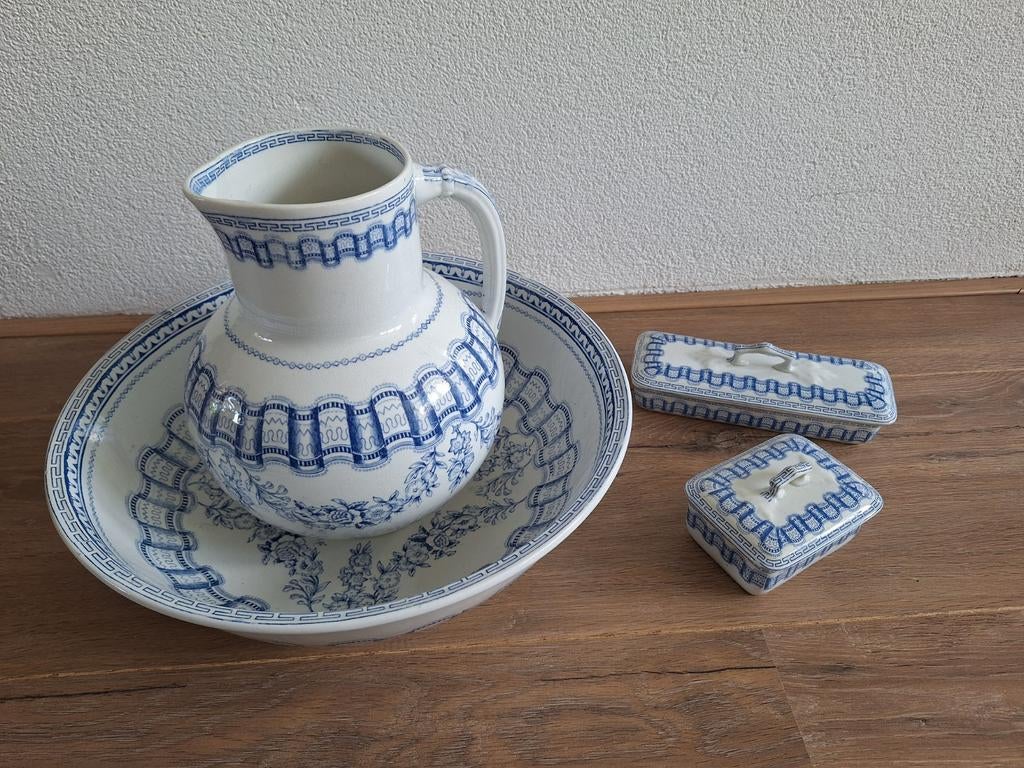 4 delig lampetstel van Petrus Regout van Diane., Antiek en Kunst, Ophalen