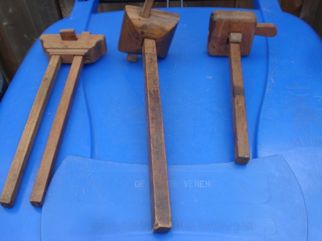 3 x OUD KRUISHOUT, Antiek en Kunst, Ophalen of Verzenden