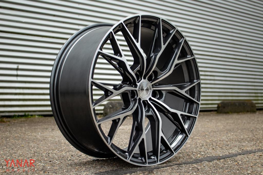 19 INCH YANAR WHEELS DNZ-20 VOOR AUDI | VW | SEAT BMW, Auto-onderdelen, Banden en Velgen, 19 inch, Velg(en), Nieuw, Ophalen of Verzenden