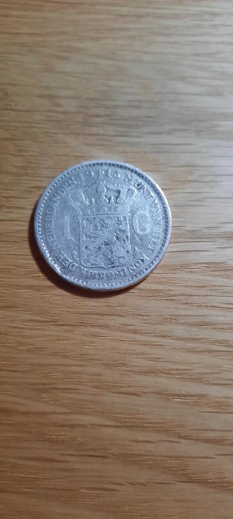 1 Gulden 1913, Postzegels en Munten, Munten | Nederland, 1 gulden, Zilver, Ophalen of Verzenden, Koningin Wilhelmina