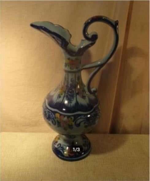 Prachtige Portugese Keramieke Kruik - 43cm, Ophalen of Verzenden