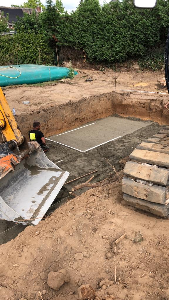 Grondverzet & kraanwerkzaamheden - Regio Limburg, Tuin en Terras, Tegels en Klinkers, Ophalen of Verzenden, Nieuw, Beton, Terrastegels