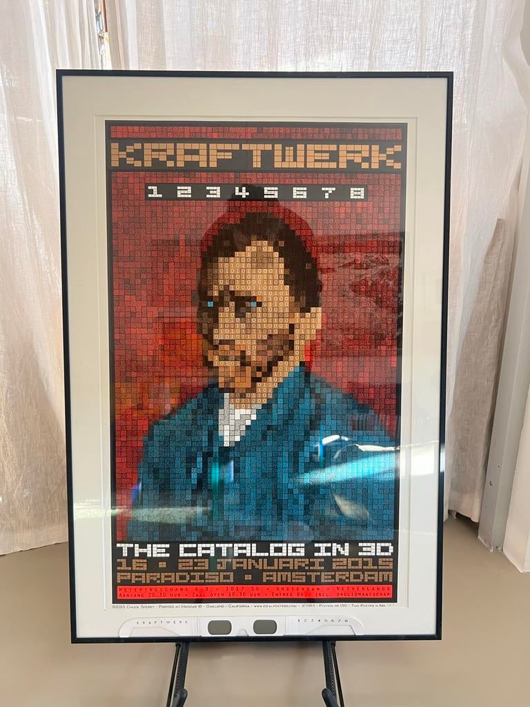 Kraftwerk Poster Chuck Sperry incl. Lijst 90x60, Ophalen