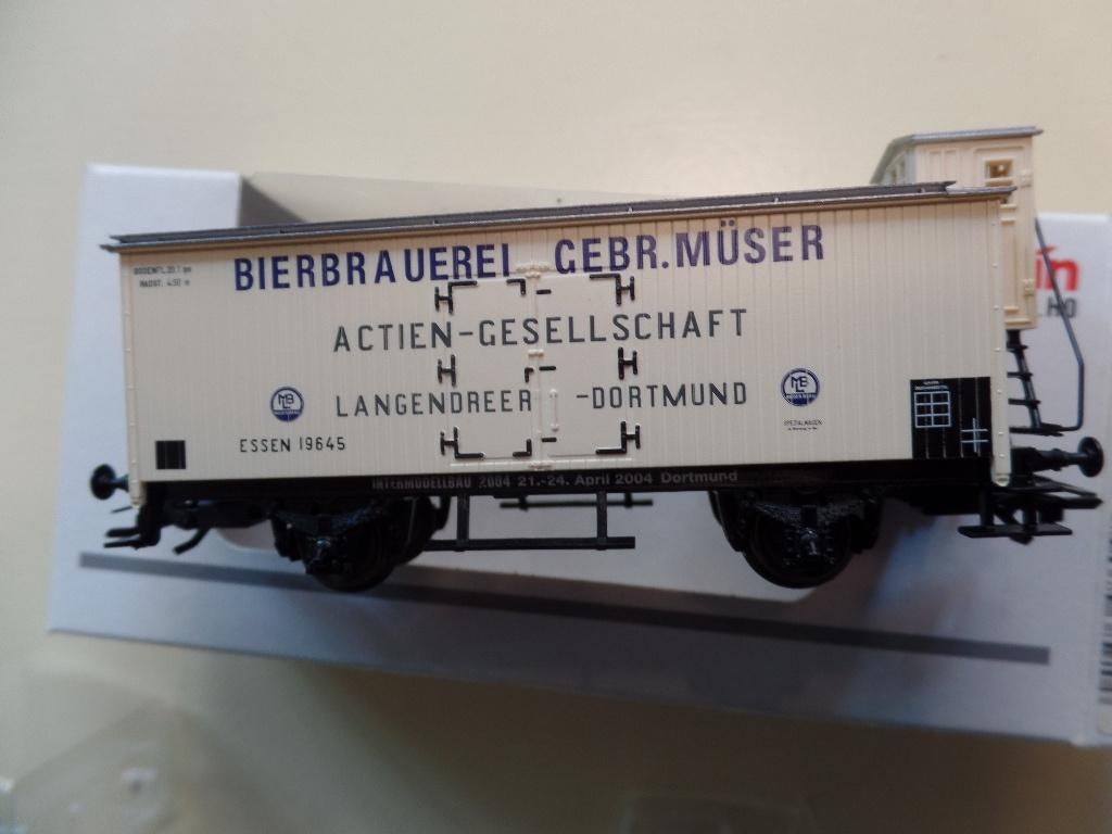 Marklin 48604 bierwagon gebr. Müser, Hobby en Vrije tijd, Modeltreinen | H0, Zo goed als nieuw, Wagon, Wisselstroom, Märklin, Verzenden