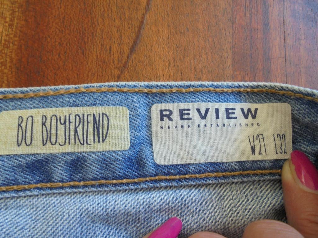 Jeans Bo Boyfriend used look W27 lengte 32, Blauw, Ophalen of Verzenden, Zo goed als nieuw, W27 (confectie 34) of kleiner