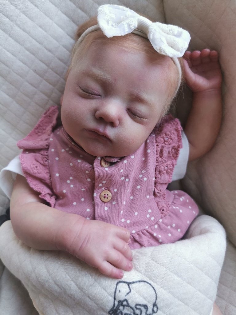 Prototype reborn baby Alessia, Ophalen of Verzenden, Zo goed als nieuw, Pop, Levensecht of Reborn