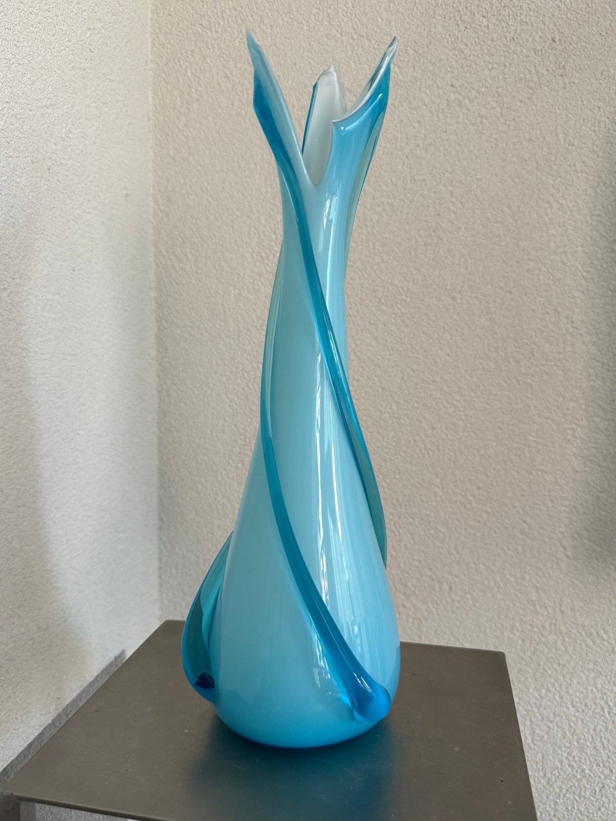 Vintage glazen vaas in Murano stijl, Ophalen