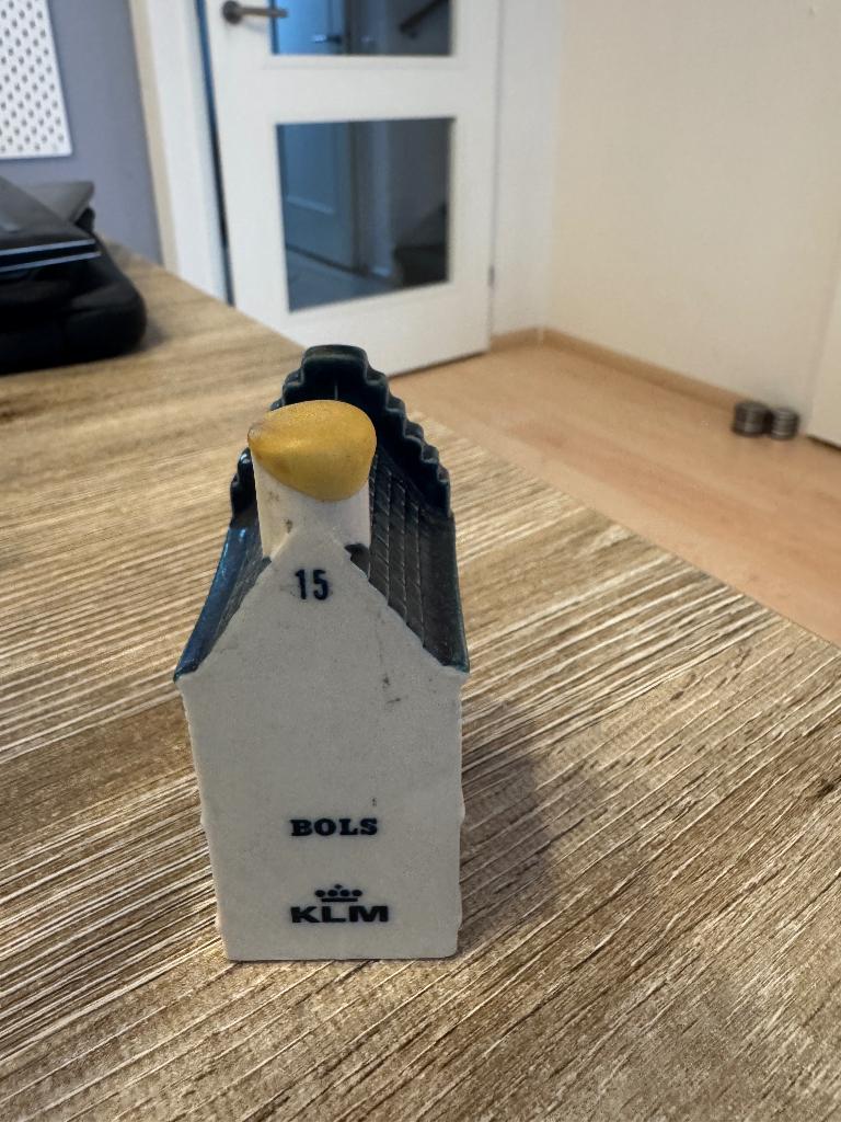 Origineel KLM Delfts blauw huisje nummer 15 #2, Verzamelen, Ophalen of Verzenden, Zo goed als nieuw, 1 t/m 20
