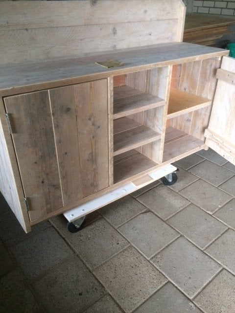 badmeubel van gebr steigerhout, Ophalen, 150 tot 200 cm, Nieuw, Minder dan 100 cm