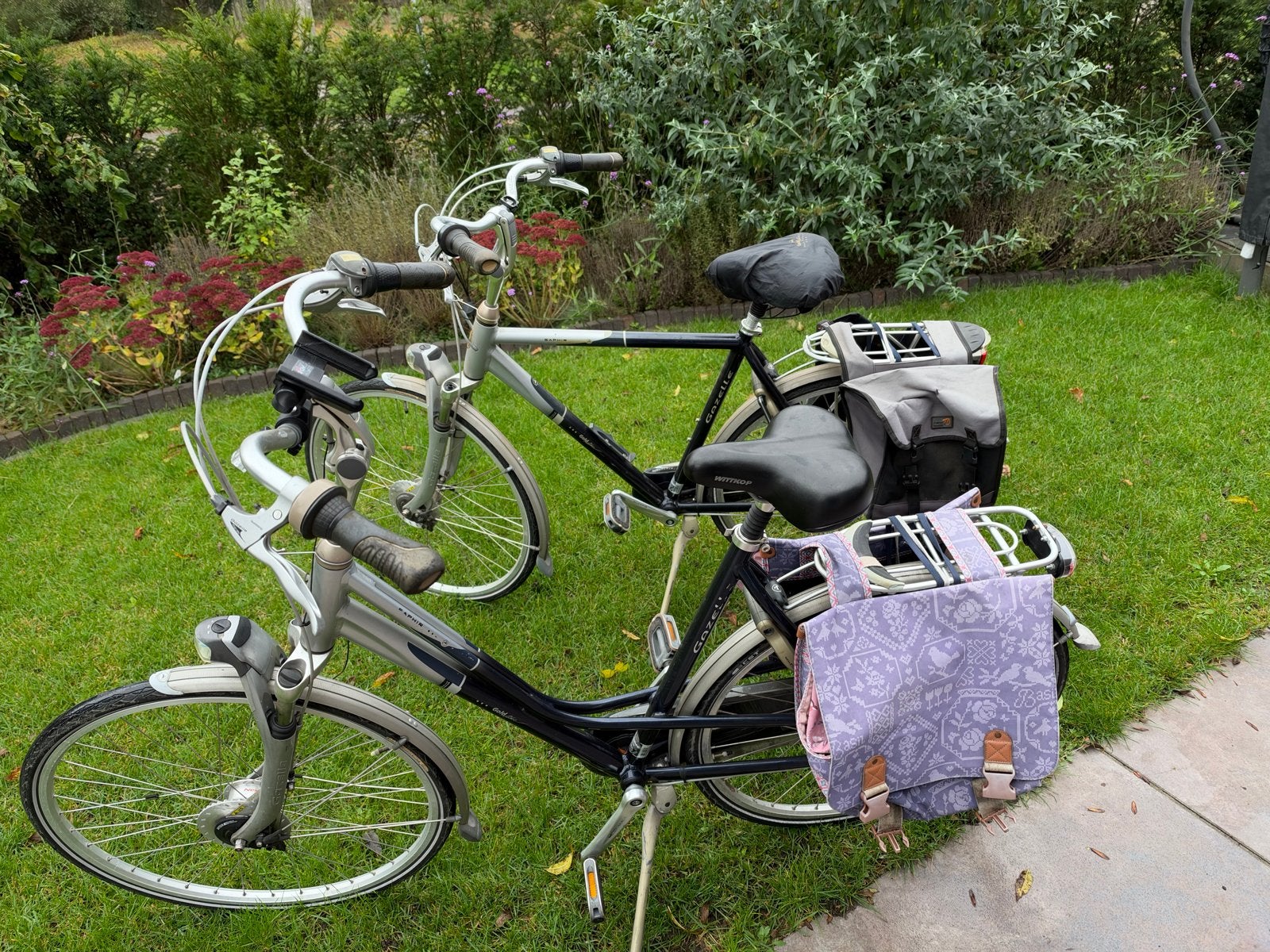 Set Gazelle Goldline fietsen - Opknappers, Ophalen, Gebruikt, Versnellingen, 56 cm of meer