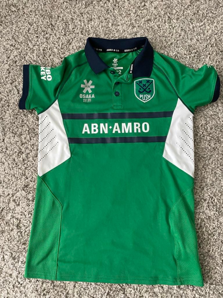 Osaka Hockey Shirt ABN AMRO PUSH - Maat10-12, Overige maten, Ophalen of Verzenden, Zo goed als nieuw, Groen