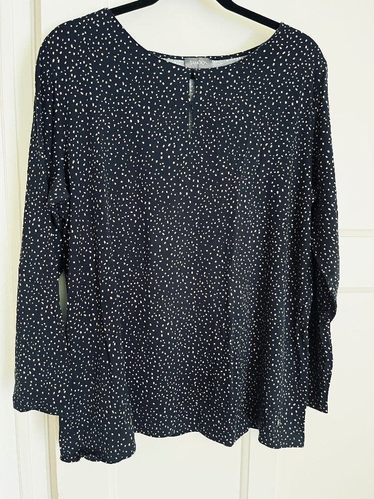 Samoon by Gerry Weber top shirt d blauw beige 46, Kleding | Dames, Grote Maten, Samoon by Gerry Weber, Blauw, Gedragen, Shirt of Top
