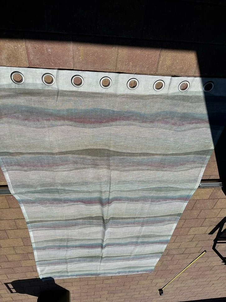 Transparant gordijn met ringen, 138x254 cm, Overige merken, Ophalen of Verzenden, Gordijn, Polyester