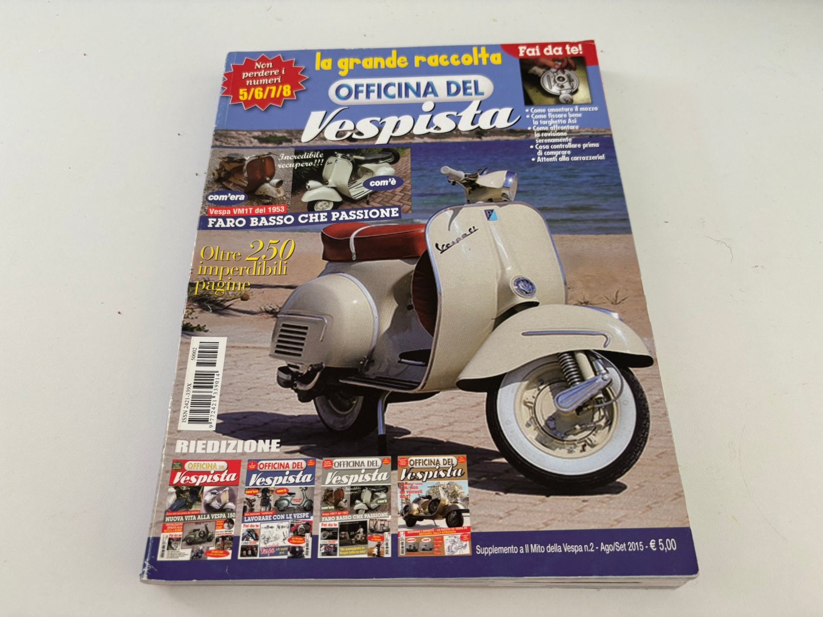 Vespa 5x gebonden tijdschriften uit 2015 GS Faro Basso etc, Ophalen of Verzenden, Gelezen, Algemeen