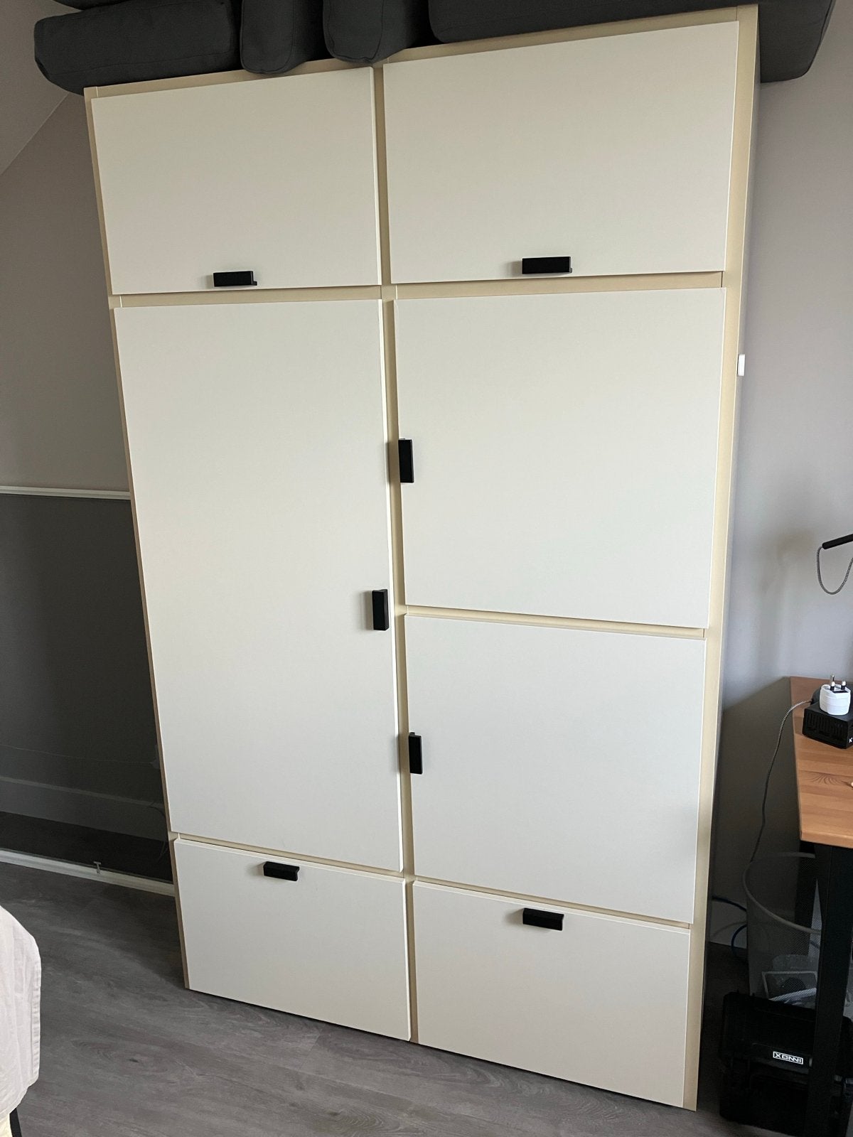 IKEA ODDA kledingkast met lades en hangruimte, Ophalen, 100 tot 150 cm, 200 cm of meer, Zo goed als nieuw