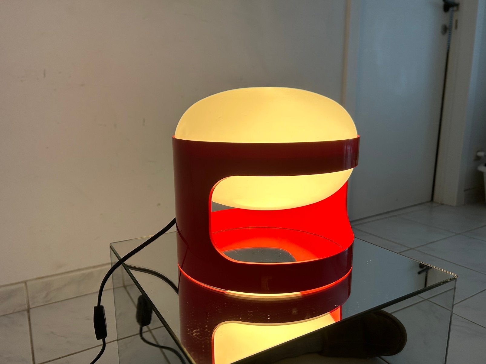 Vintage KD28 tafellamp Joe Colombo Kartell, Huis en Inrichting, Lampen | Tafellampen, Kunststof, Gebruikt, Overige merken, Vintage