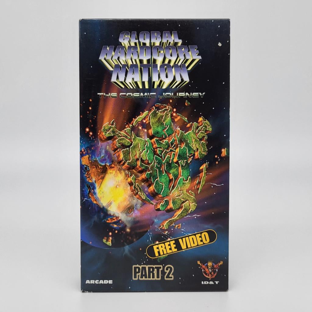Global Hardcore Nation 2 - The Cosmic Journey ID&T VHS PAL, Vanaf 16 jaar, Ophalen of Verzenden, Gebruikt, Muziek en Concerten