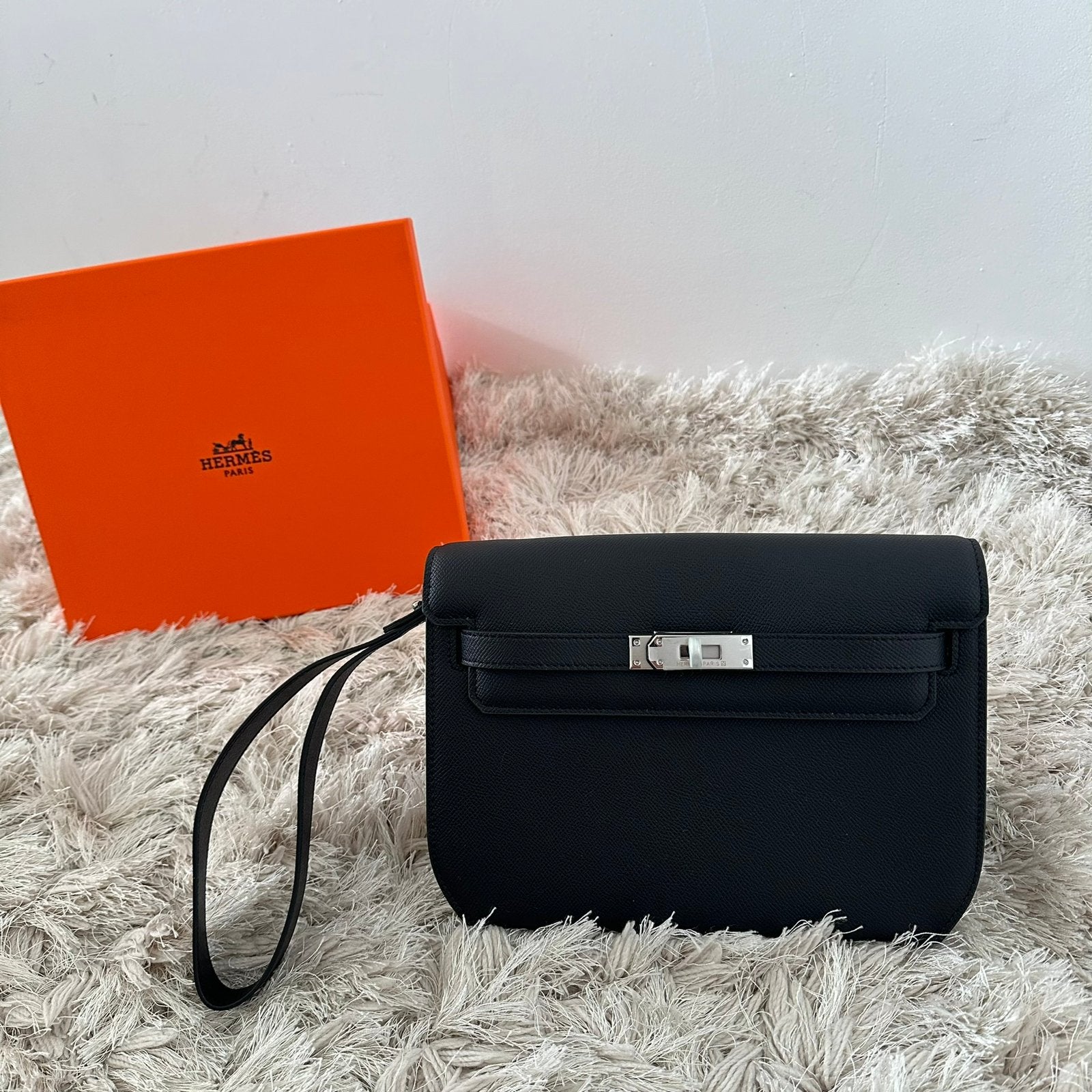 Hermes kelly depeches 25 epsom heren MEERDERE KLEUREN tas, Ophalen of Verzenden, Nieuw, Zwart, Leer